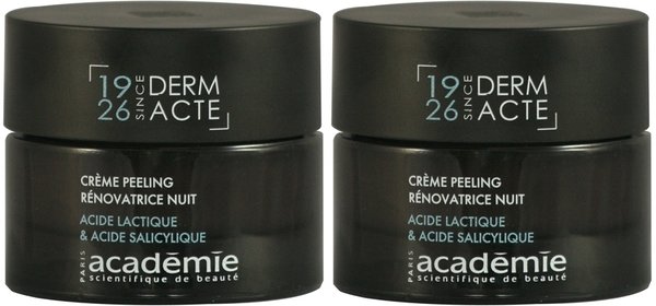 Académie Derm Acte - Crème Peeling Rénovatrice Nuit 2 x 50 ml