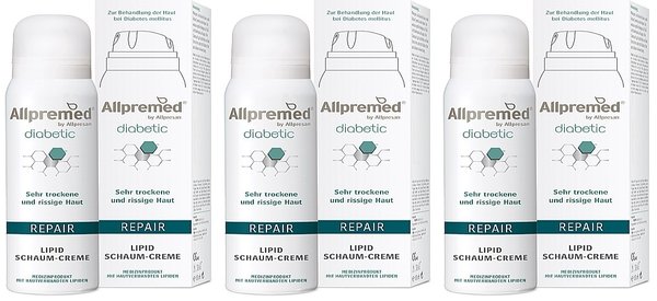 Allpremed diabetic REPAIR Lipid Schaum-Creme 3 x 35 ml