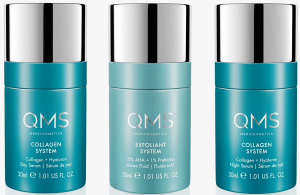 QMS Medicosmetics Care System Collagen + Exfoliant Set Strong  3 x 30 ml