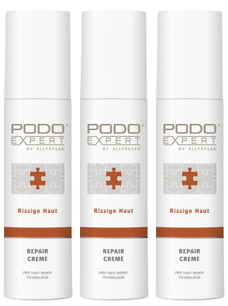Allpresan PODOEXPERT Repair Creme Rissige Haut 3 x 100 ml